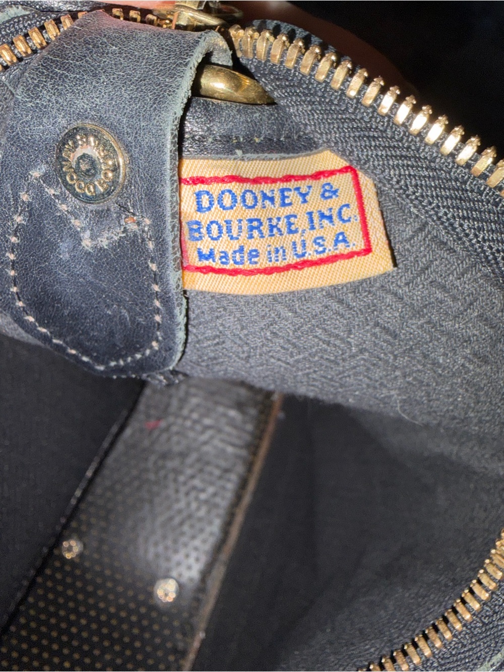 Dooney & Burke Pebbles Shoulder Bag with Brass Detailing - Picture 6 of 9